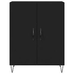 Acheter vidaXL Buffet noir 69,5x34x90 cm bois d'ingénierie