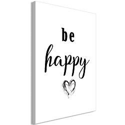 Artgeist Tableau - Be Happy (1 Part) Vertical [20x30]