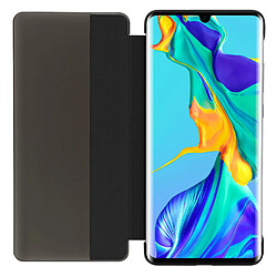 Avizar Housse Huawei P30 Pro Étui Grande Fenêtre Translucide Coque Rigide noir pas cher