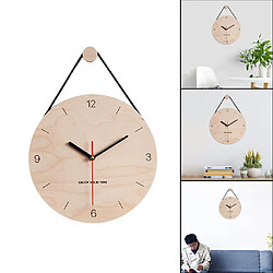 Avis Horloge Murale à Suspendre En Bois De 12 "Face En Bois Pour Le Style De Salon 3