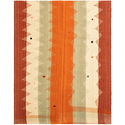 Vidal Tapis de laine 184x146 orange Jajim