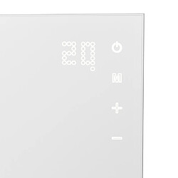 Maclean Chauffage infrarouge 720W IR Chauffage mural Minuterie Thermostat Tuya Contrôle WiFi Radiateur Panneau de chauffage Panneau de chauffage Pieds Blancs (720W 120x60cm)