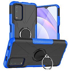 Coque en TPU anti-chute, anti-rayures avec béquille pour votre Xiaomi Poco M3/Redmi 9 Power/Note 9 4G (Qualcomm Snapdragon 662)/9T - bleu