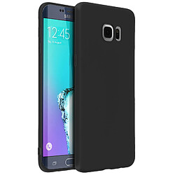 Avizar Coque Samsung Galaxy S6 Edge Plus Silicone Flexible Résistant Ultra fine noir