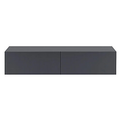 Avis Helloshop26 Étagère murale meuble support tv 140 cm gris foncé mat 03_0005191