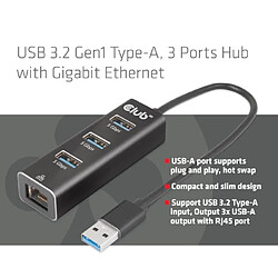 Warner Bros. Games Club 3D CSV-1430A USB 3.2 Gen1 Type-A Hub 3 Ports avec Gigabit Ethernet