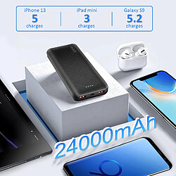 Acheter SANAG Batterie Externe 24000Mah Pd 20W Qc3.0 Charge Rapide Avec 3 Ports Usb Sortie Usb-C Power Bank Pour Iphone Ipad Samsung Galaxy Tablet Et Autres