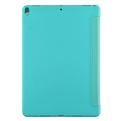 Avis Wewoo Housse Étui Coque Boîtier de fond en plastique PU Déformation pliable cuir à gauche et à droite avec support à trois volets et Smart Sleep pour iPad Air3 2019 Vert menthe