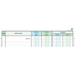 Exacompta 13501E Carnet de Position de Compte 11 x 15 cm 48 Pages