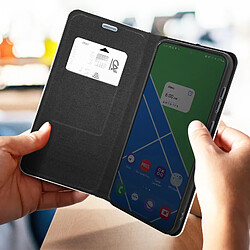 Avis Avizar Étui pour Samsung Galaxy S23 Plus avec Porte-carte Design Carbone Noir et Argent