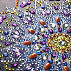 Acheter Fleurs en forme de bricolage spéciales 5D diamant peinture points de croix artisanat décors 4