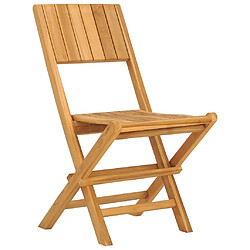 Avis Maison Chic Lot de 4 Chaises de jardin,Fauteuil d'extérieur pliantes 47x61x90 cm bois massif teck -MN12391