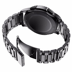 Acheter Bracelet en métal noir pour votre Samsung Gear S3 Classic/Ticwatch/Moto 360 II 460/Huawei Watch GT