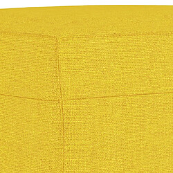 Maison Chic Repose-pied,Tabouret confortable Jaune clair 60x50x41 cm Tissu -MN81091 pas cher