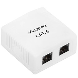 Avis Prise en saillie Lanberg avec 2 x RJ45 Cat.6 UTP non blindé