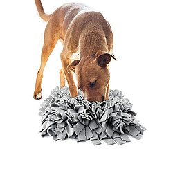 Wewoo Jouet pour Puzzle mordant Chien Chat en train de butiner des jouets animaux Sniffing Mat Slow Food Couverture de formation de Gris clair