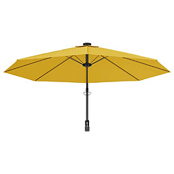 Maison Chic Parasol Jardin | Parasol mural jaune 290 cm - GKD91381 pas cher