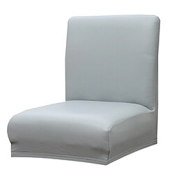 Acheter Housse De Chaise Extensible Housse De Protection Tabouret à Dossier Court Siège Bar Pub Gris Clair