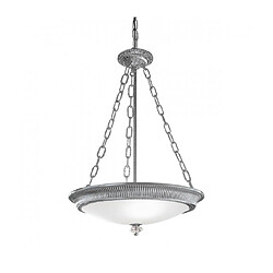 Luminaire Center Suspension classique MILORD chrome 3 ampoules