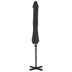 Avis Helloshop26 Parasol meuble de jardin en porte-à-faux et poteau en aluminium 300cm anthracite 02_0008639