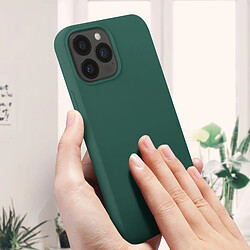 Acheter Avizar Coque iPhone 13 Pro Max Silicone Semi-rigide Finition Soft-touch vert éméraude