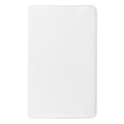 Wewoo Housse Étui blanc pour Samsung Galaxy Tab A 7.0 2016 / T280 / T285 360 Degrés Rotation Litchi Texture Horizontal Flip Couleur Unie en cuir avec support