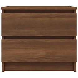 Avis Maison Chic Table de chevet,Table de Nuit,Meuble de Rangement Chêne marron 50x39x43,5 cm Bois d'ingénierie