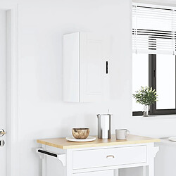 vidaXL Armoire murale de cuisine Porto blanc bois d'ingénierie