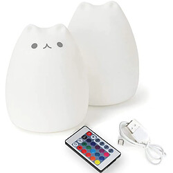 Avis Universal Lumière colorée pour chat enfant Lumière nocturne enfant 4 modes d'éclairage et 16 RGB couleur USB rechargeable télécommande réglable lumière réglable prise de vue Los Angeles