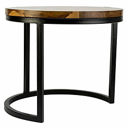 Avis Table Basse Alexandra House Living Marron Fer Bois de manguier 38 x 65 x 38 cm