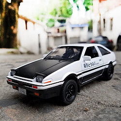 Universal Initial D AE86 alliage métal moulée sous pression modèle de véhicule jouet initial RX7 pull back 1: 28 lampes pour les jouets d'enfants |(Le noir)