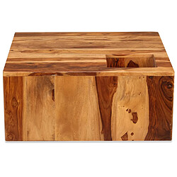 Avis vidaXL Table basse Bois massif 70x70x30 cm