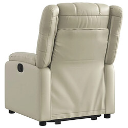 Acheter vidaXL Fauteuil inclinable Crème Similicuir