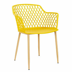 Paris Prix Lot de 4 Fauteuils Design Malaga 80cm Jaune