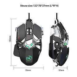 Universal Souris de souris réglable câblée 9 souris ergonomiques