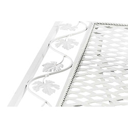 Acheter Decoshop26 Table de jardin terrasse balcon design rustique en fer forgé blanc 10_0003041