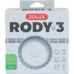 ZOLUX Roue dexercice silencieuse pour petits rongeurs adaptes aux cages Rody3 - Rodylounge - Blanc