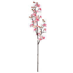 Bouquet de fleurs de prune en plastique de soie artificielle branche de bricolage Home Decor Pink