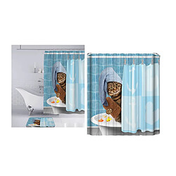 Universal Rideaux de douche imperméables rideaux de douche en tissu polyester maison rideaux de salle de bains rideaux de douche