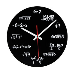 Wewoo Horloge murale de formule mathématique décorative de salon acrylique créative