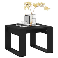 Avis vidaXL Table d'appoint Noir 50x50x35 cm Bois d’ingénierie