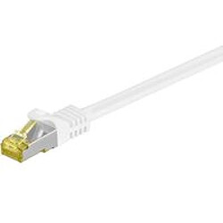 Disney RJ45 patch cord S/FTP (PiMF), w. CAT 7 raw cable 0.25m White 4x2xAWG 26, CU