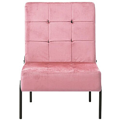 Maison Chic Chaise de relaxation | Fauteuil relax 65x79x87 cm Rose Velours -GKD29758