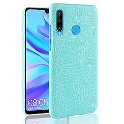 Wewoo Coque PC + PU antichoc à texture de crocodile pour Huawei P Smart + 2019 vert