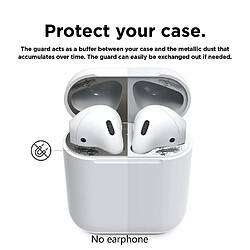 Acheter Wewoo Coque Motif de griffe de chat autocollant protecteur en métal anti-poussière pour Apple AirPods 1/2 argent