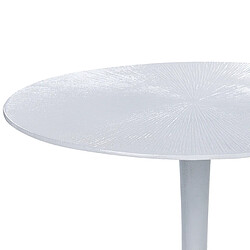 Acheter Beliani Table d'appoint en aluminium blanc EUCLA