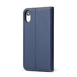 Avis Wewoo Housse Coque Etui en cuir avec rabat horizontal pour iPhone XRavec porte-cartes et bleu