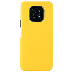 Coque en TPU antichoc, caoutchouté, anti-rayures jaune pour votre Honor Play 5 Youth