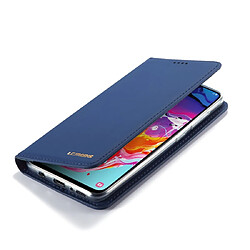 Wewoo Housse Coque Pour Galaxy A50 LC.IMEEKE LC-002 Series Skin Hand Feeling PU + TPU en cuir à rabat horizontal avec support et fente carte et portefeuille bleu pas cher