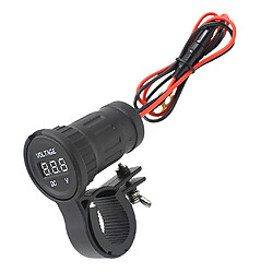 Voltmètre 12V 10A Étanche LED Rouge Affichage Numérique Pour Moto ATV